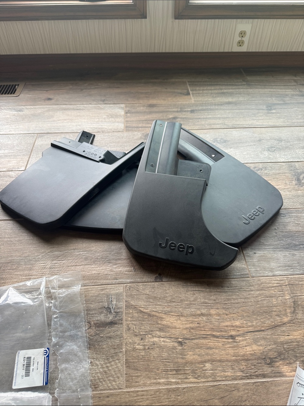 Mopar Rear Splash Guards - Black (Jeep Gladiator)